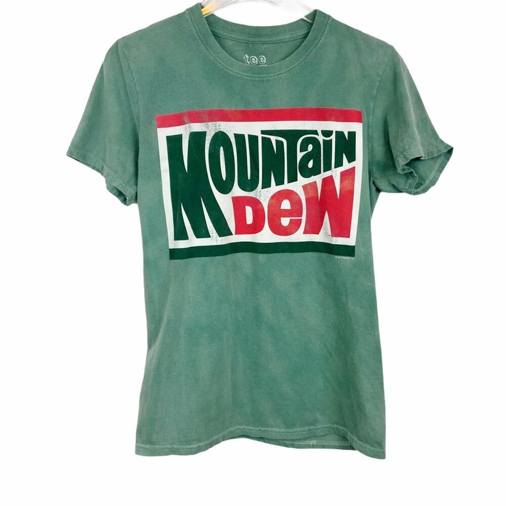 Mountian Dew | Subtly Marbled Graphic Tee Size Small